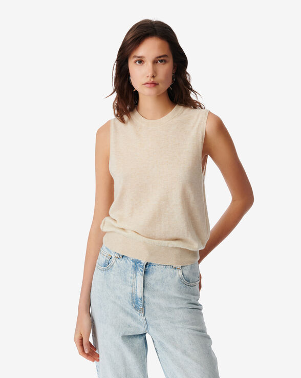 PULL SANS MANCHES EN CACHEMIRE LUCILLA