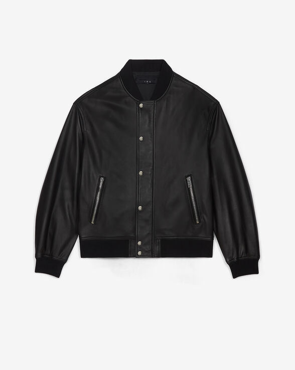 OBRA LEATHER BOMBER JACKET