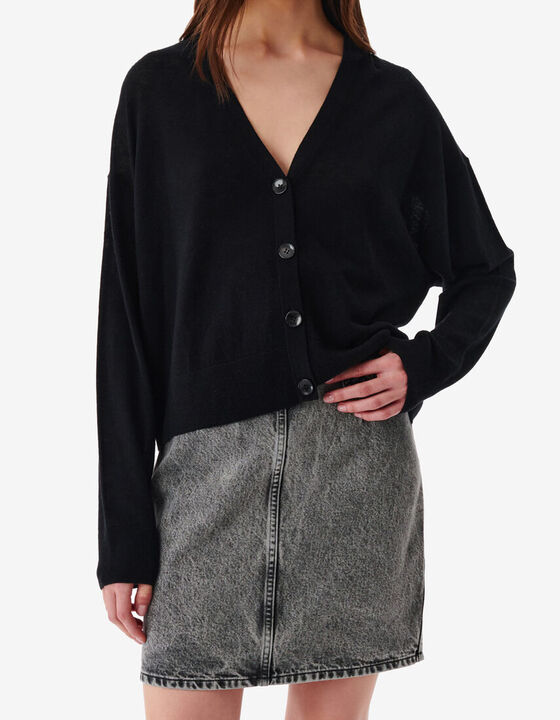 OVERSIZED V-NECK CARDIGAN