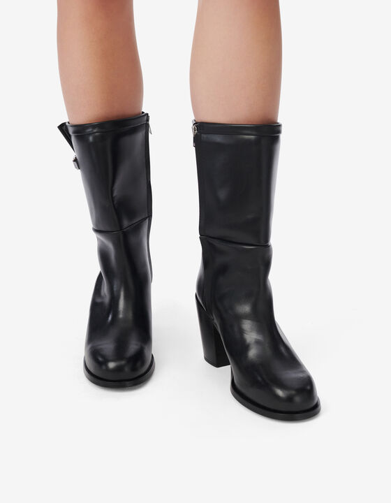 LEATHER ANKLE BOOTS