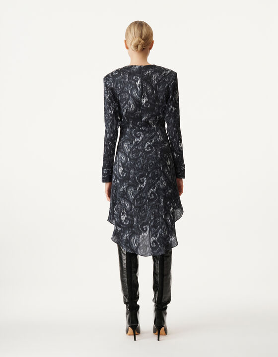 ROBE IMPRIM&Eacute;E &Agrave; &Eacute;PAULETTES