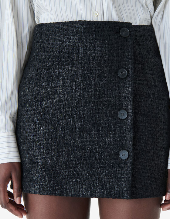 JUPE COURTE EN TWEED IRIS&Eacute;