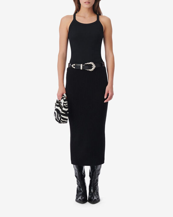 KENLO CASHMERE WOOL TUBE SKIRT
