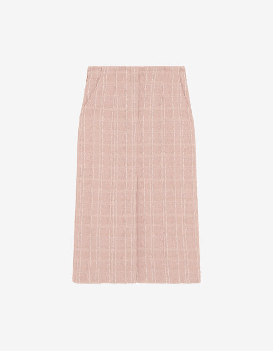 JUPE DROITE EN TWEED