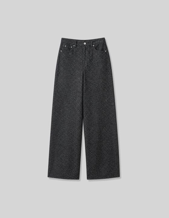 WIDE TWISTED-SEAM JEANS