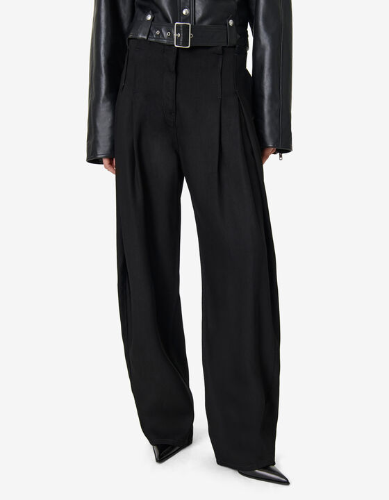 PANTALON LARGE &Agrave; PLIS