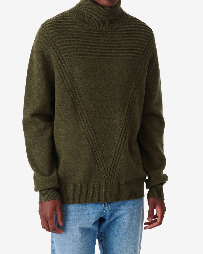 IRO ARCHIVES | WOOL STAND-UP COLLAR SWEATER