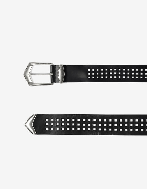 PERFORATED LEATHER BELT