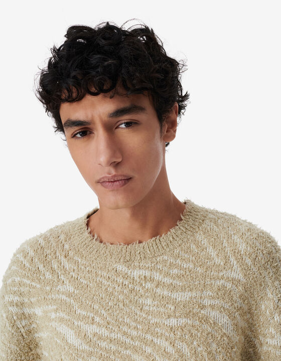 ZEBRA JACQUARD SWEATER