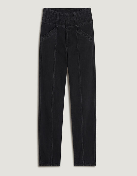 BOUCRY STRAIGHT LEG HIGH WAIST JEANS
