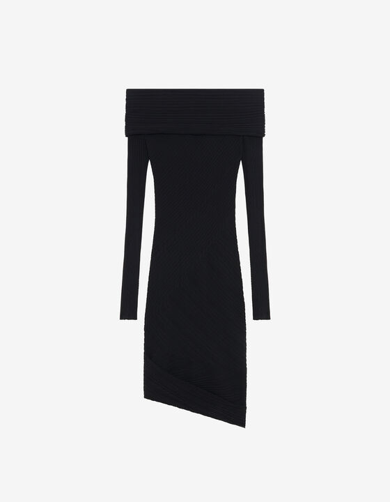 MIDI DRESS WITH BARBET COLLAR