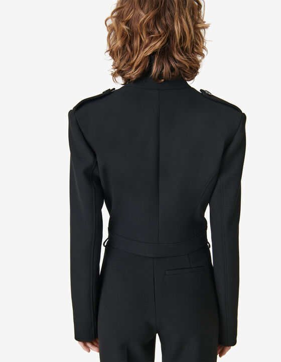 ASYMMETRICAL CROPPED JACKET