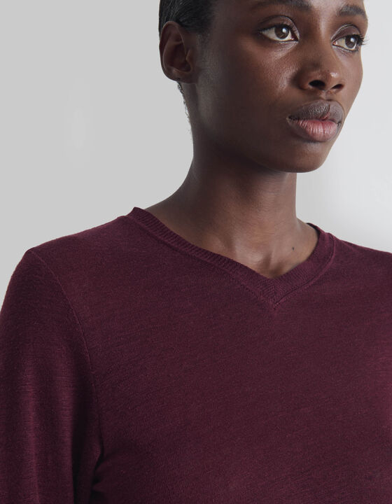 LONG-SLEEVED LINEN T-SHIRT