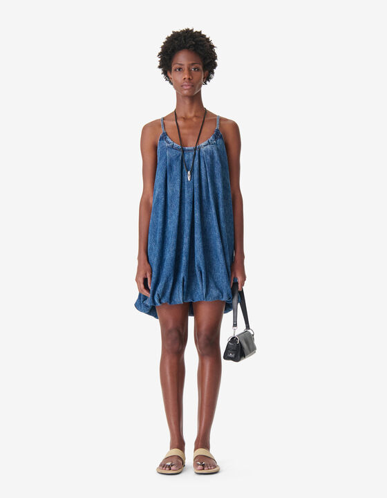 DENIM BALLOON DRESS