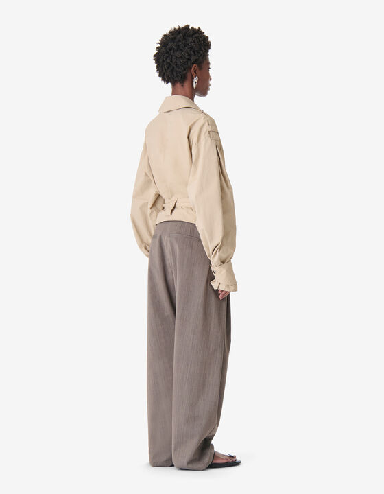 LOOSE-FIT BELTED JACKET