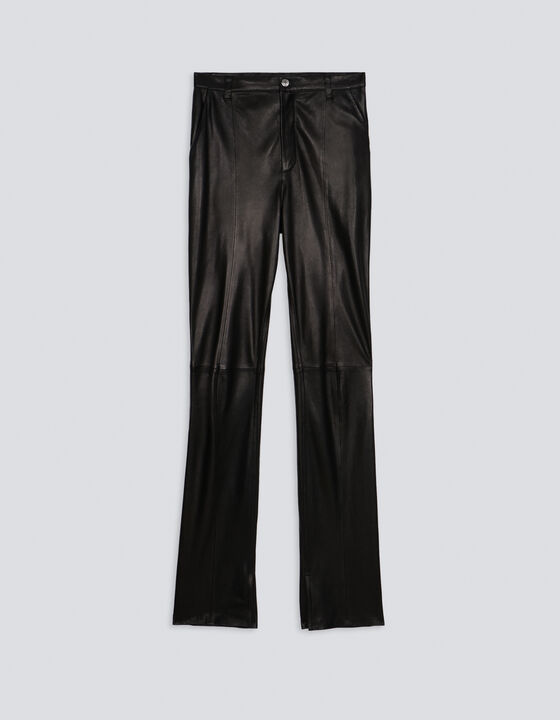 CHAZ SLIM-FIT LEATHER PANTS
