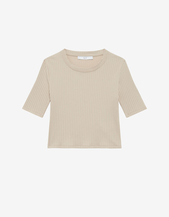 RIBBED T-SHIRT
