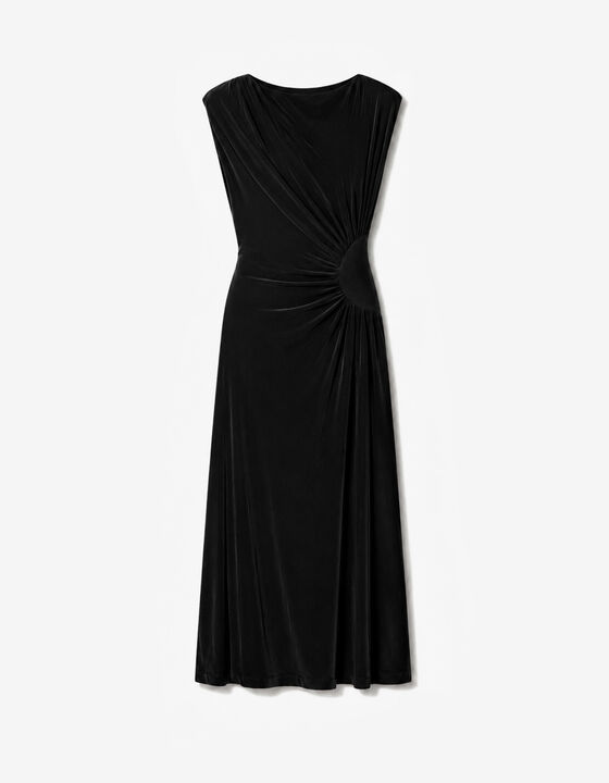 DRAPED LONG DRESS