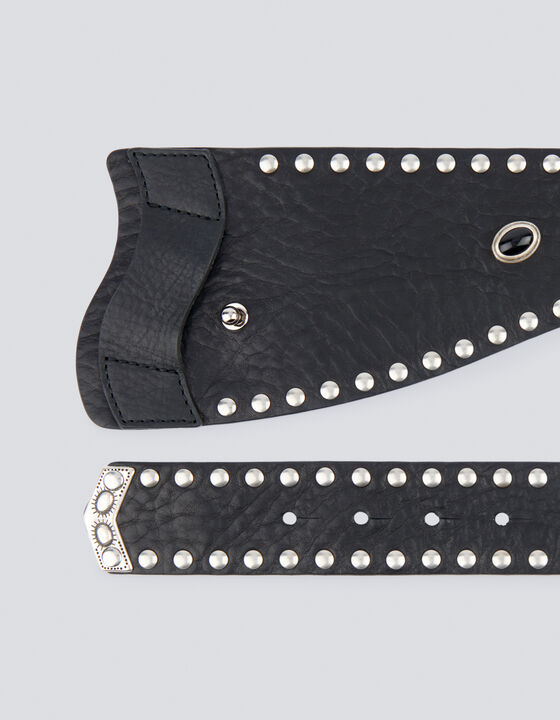 DIJOUX BLACK LEATHER BELT
