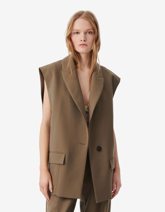 SLEEVELESS BLAZER