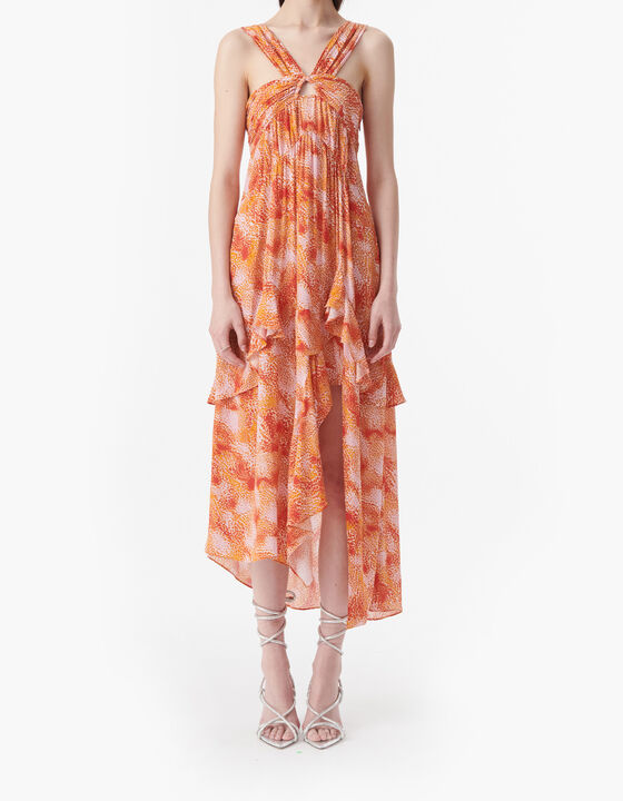 LONG PRINTED DRESS