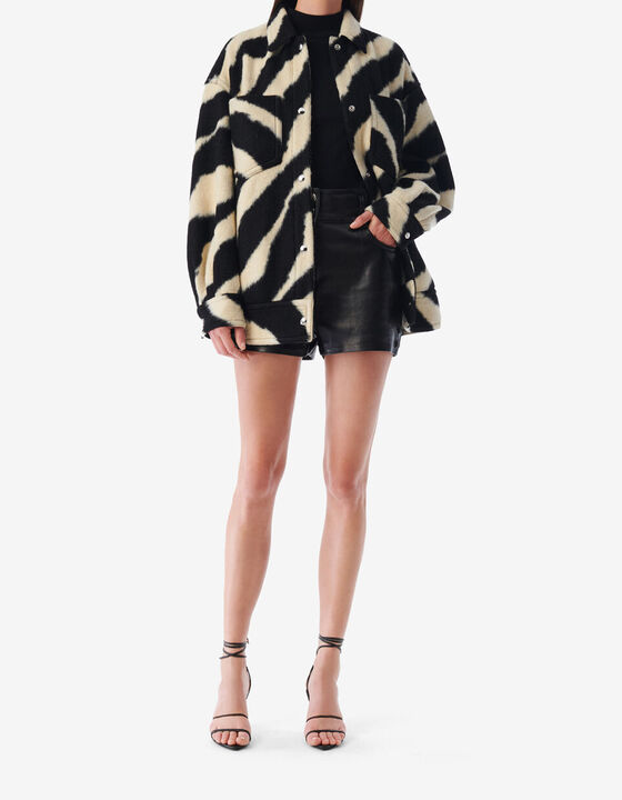 LONG ZEBRA PATTERN JACKET