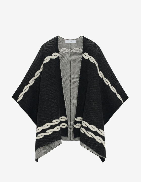 BRAIDED JACQUARD CAPE