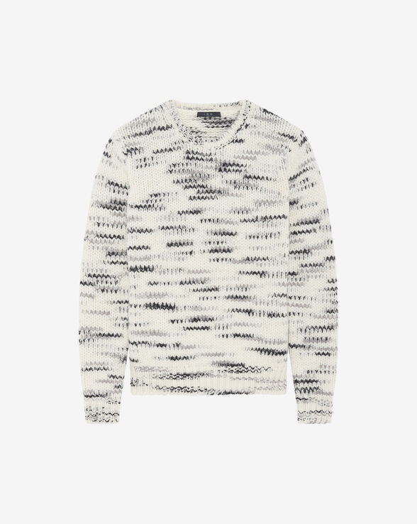 BAPO TWO-TONED WOOL SWEATER