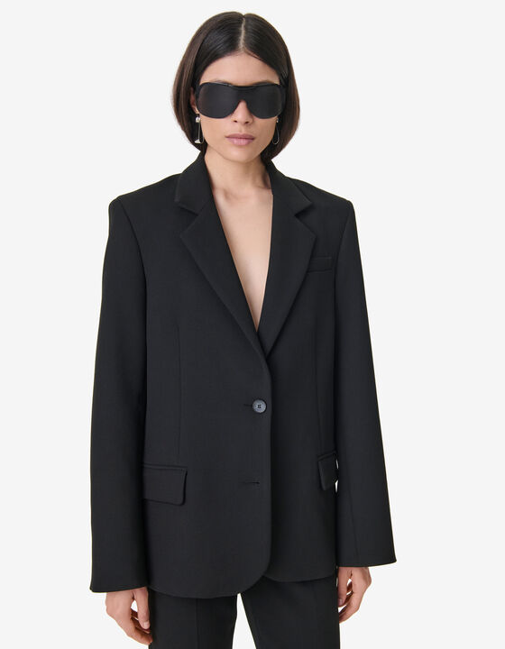 STRAIGHT-CUT SUIT JACKET
