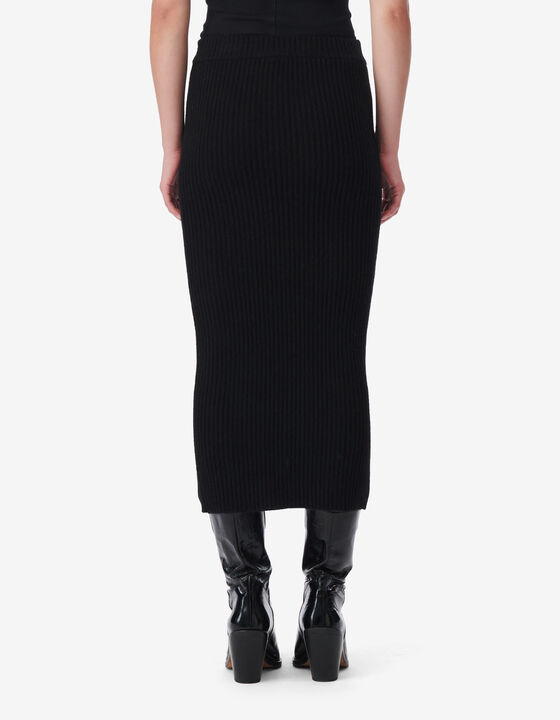 CASHMERE WOOL TUBE SKIRT