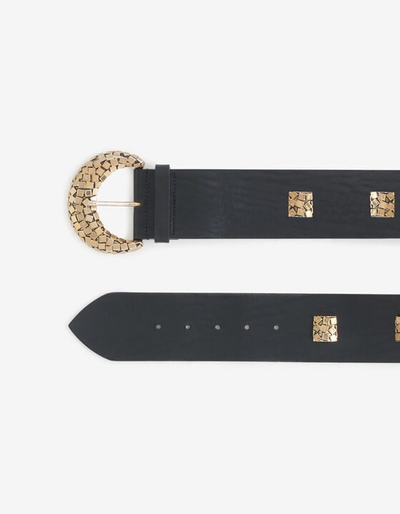 CEINTURE LARGE EN CUIR