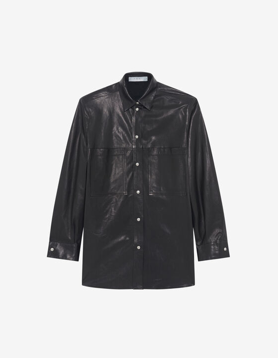 OVERSIZED LEATHER SHIRT