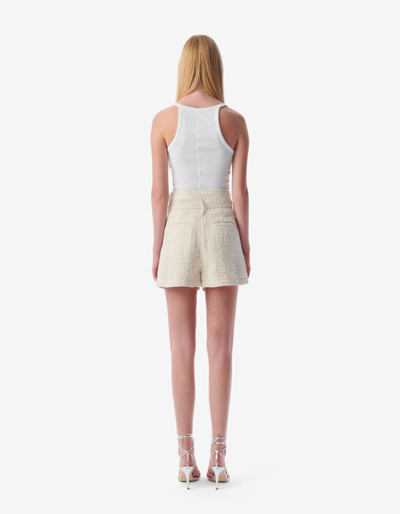SHORT EN TWEED LUREX