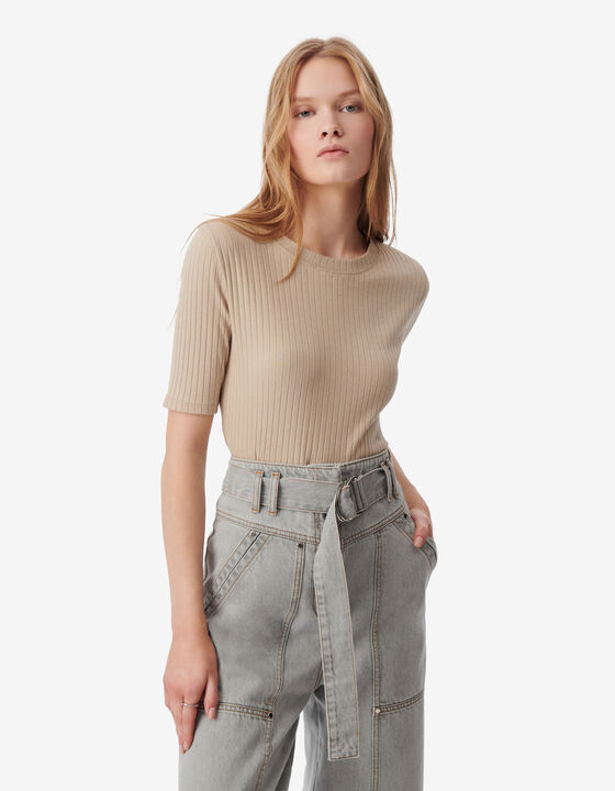 RIBBED T-SHIRT