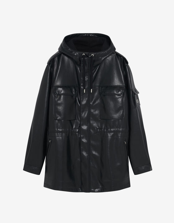 PARKA EN CUIR SYNTHÉTIQUE
