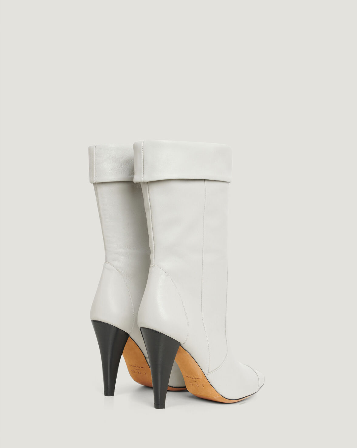 USSEL POINTED TOE LEATHER BOOTS image number null