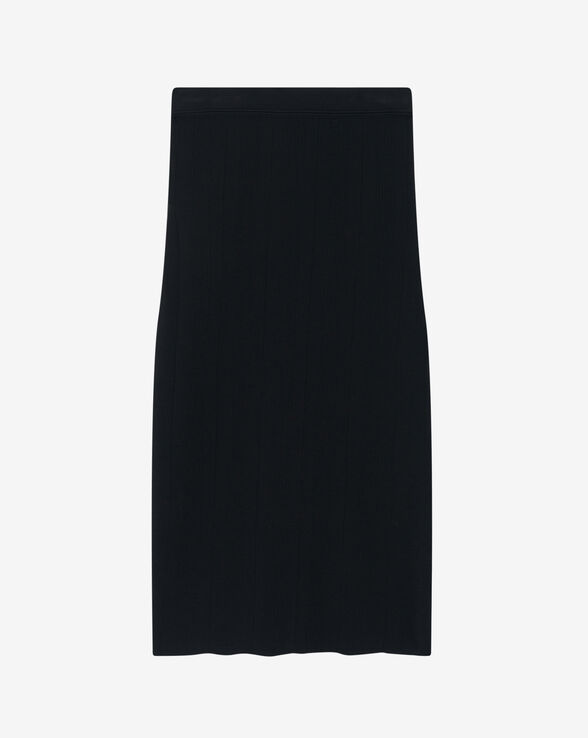 JUPE MIDI EN JERSEY CÔTELÉ CAIFA