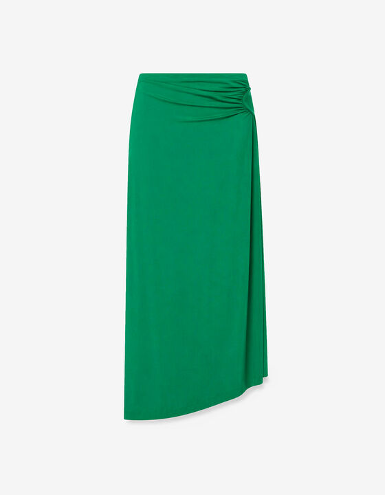 DRAPED MIDI SKIRT