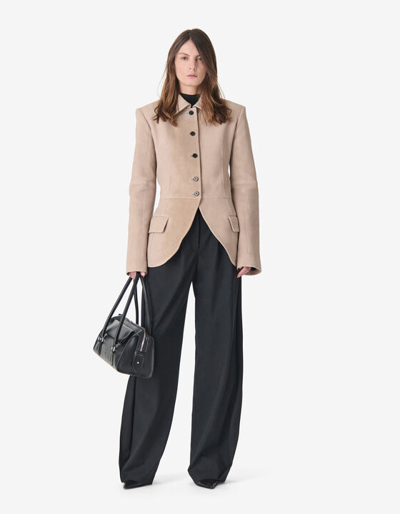 NUBUCK TAILORED JACKET