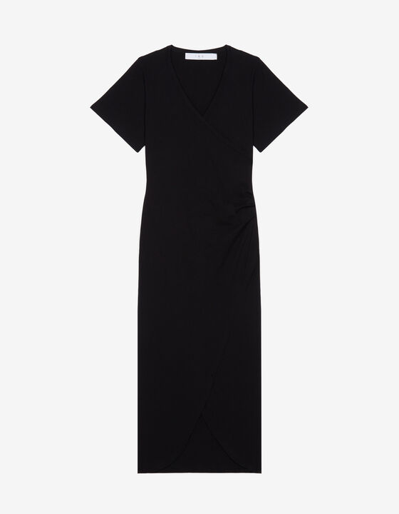LEMICA LONG V-NECK DRESS