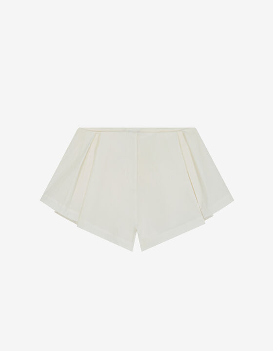 PLEATED MINI SHORTS