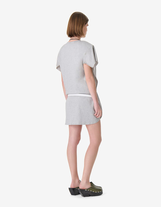 RUFFLE T-SHIRT DRESS