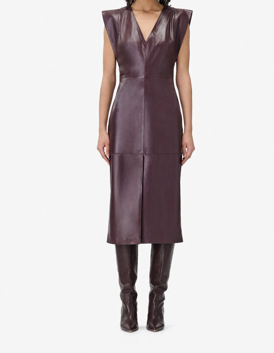 MIDI LAMBSKIN DRESS