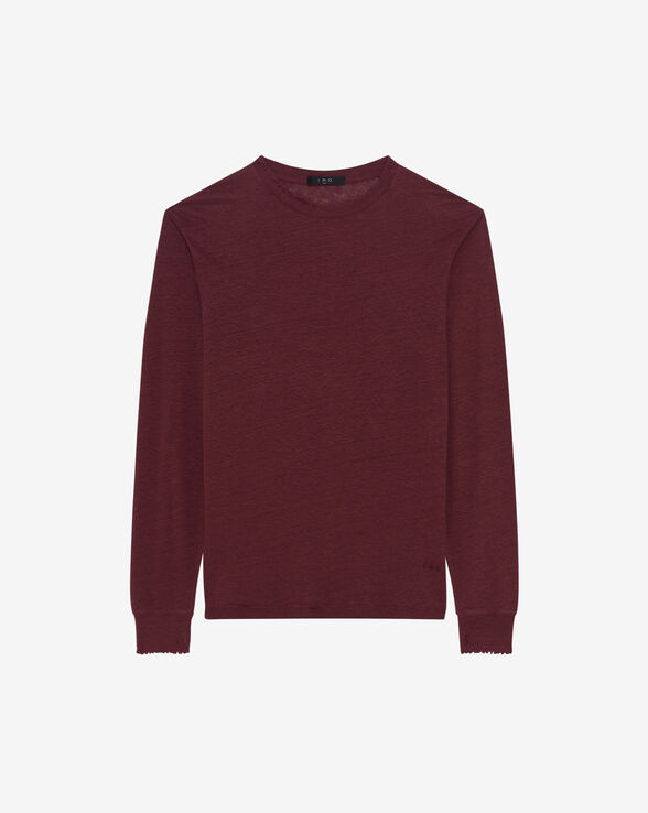 ARONA ROUND-NECK LINEN T-SHIRT