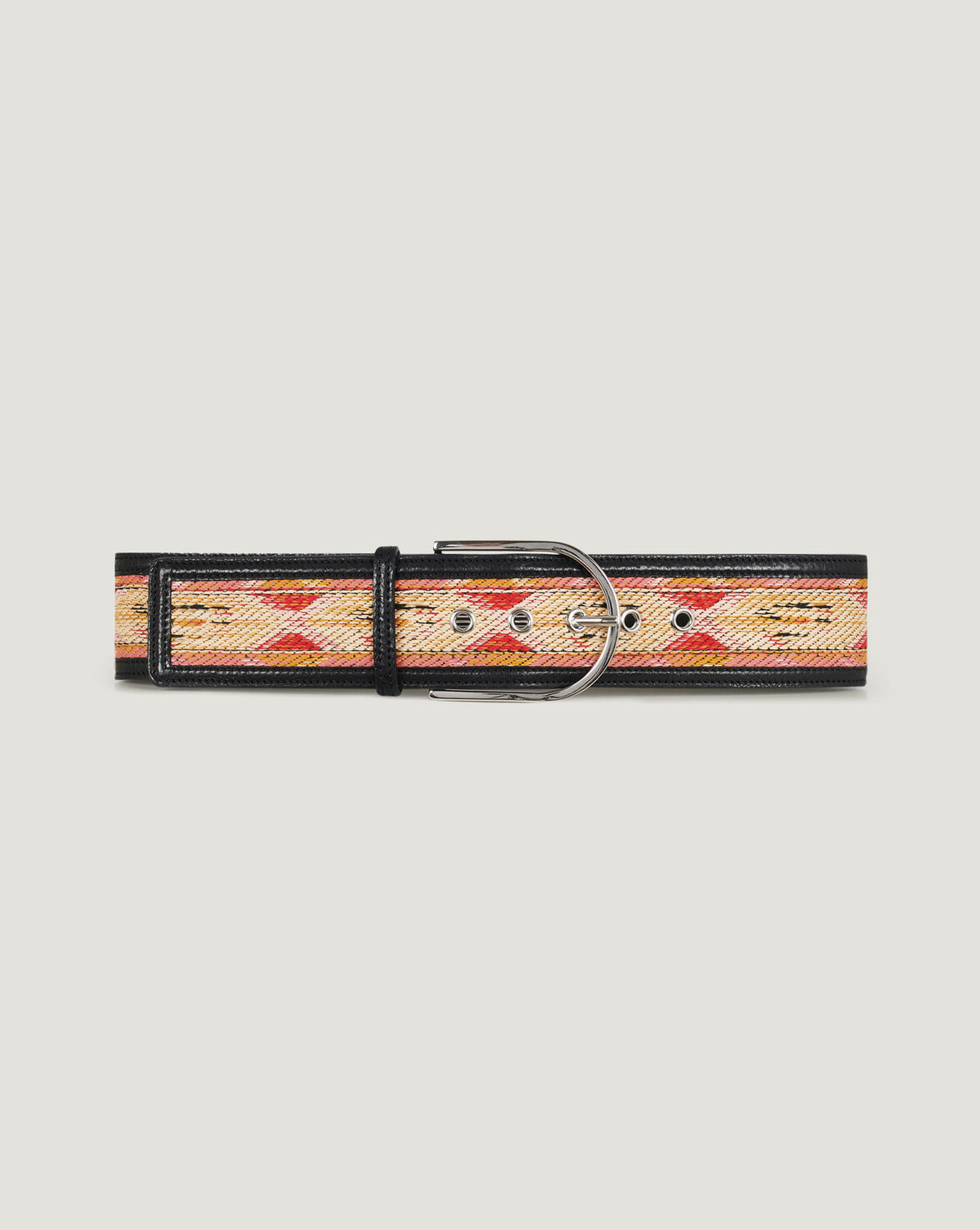 AOUNI WESTERN STITCHED LEATHER BELT image number null