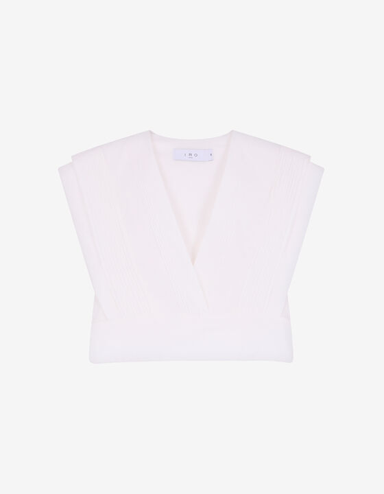 CROSSOVER V-NECK TOP