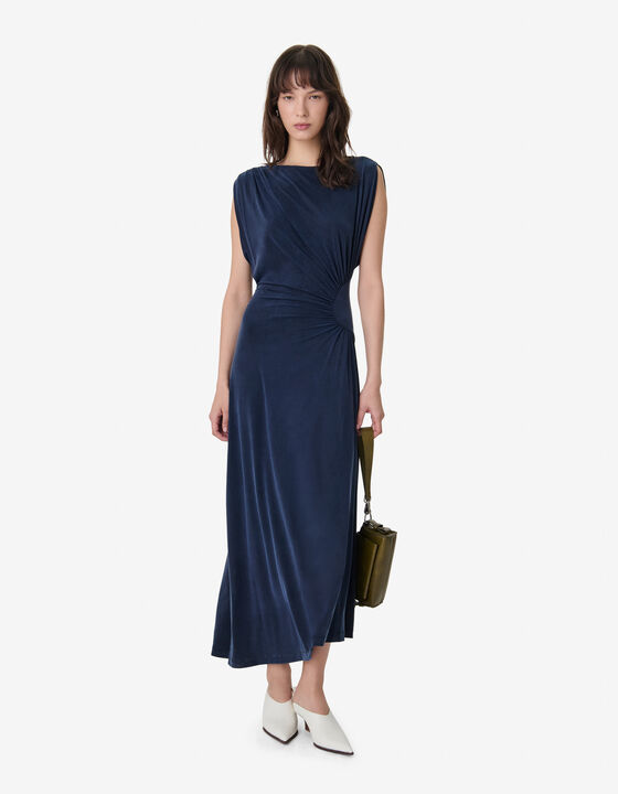 DRAPED LONG DRESS