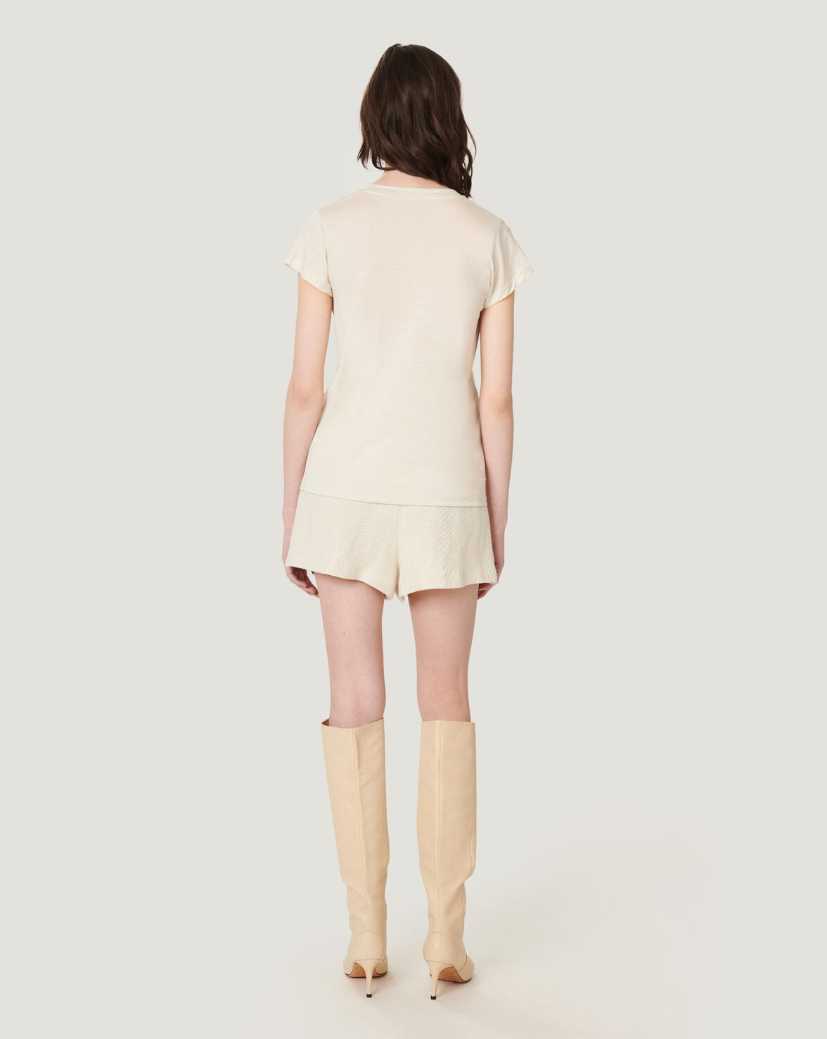 HEMERA SHORT SLEEVE V NECK T SHIRT image number null