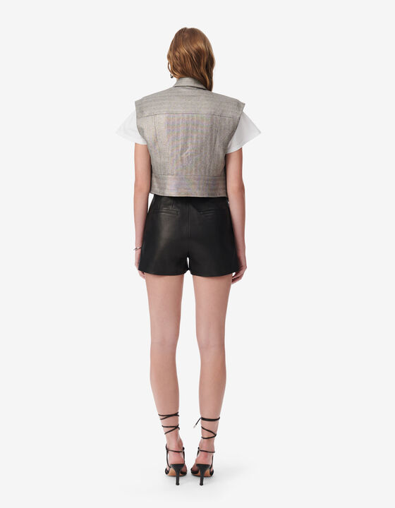 VESTE COURTE SANS MANCHES