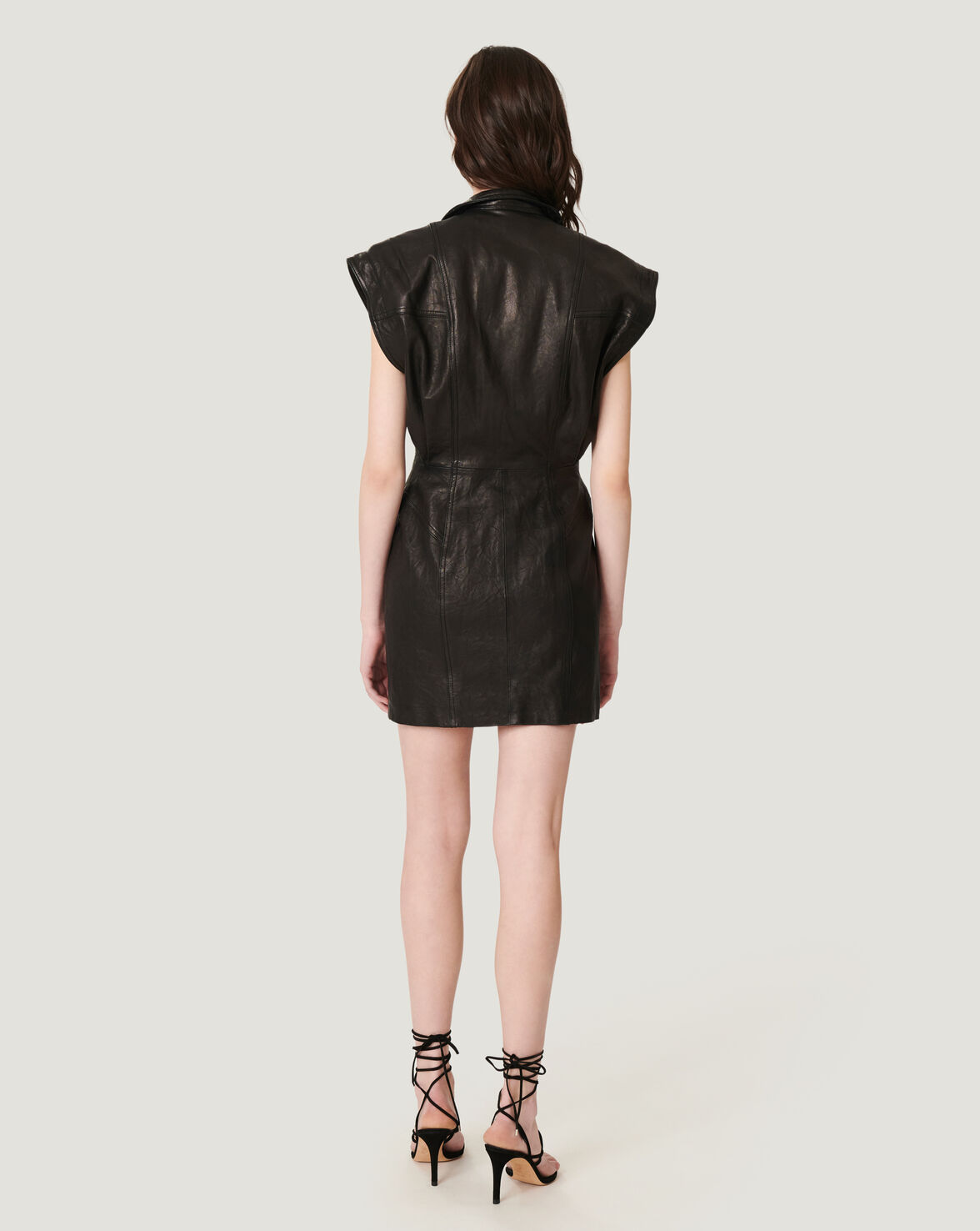 ANATA LEATHER BUTTON DOWN DRESS image number null